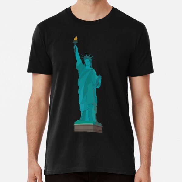 USA Lady Liberty Premium Design For Men Women T-Shirt S-5XL