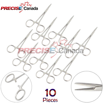 PRECISE CANADA 10 Pcs Mosquito Forceps 5'' Straight