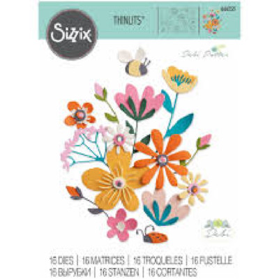 Sizzix Stamping Metal Die THINLITS - FABULOUS BOLD FLORA -   #666255