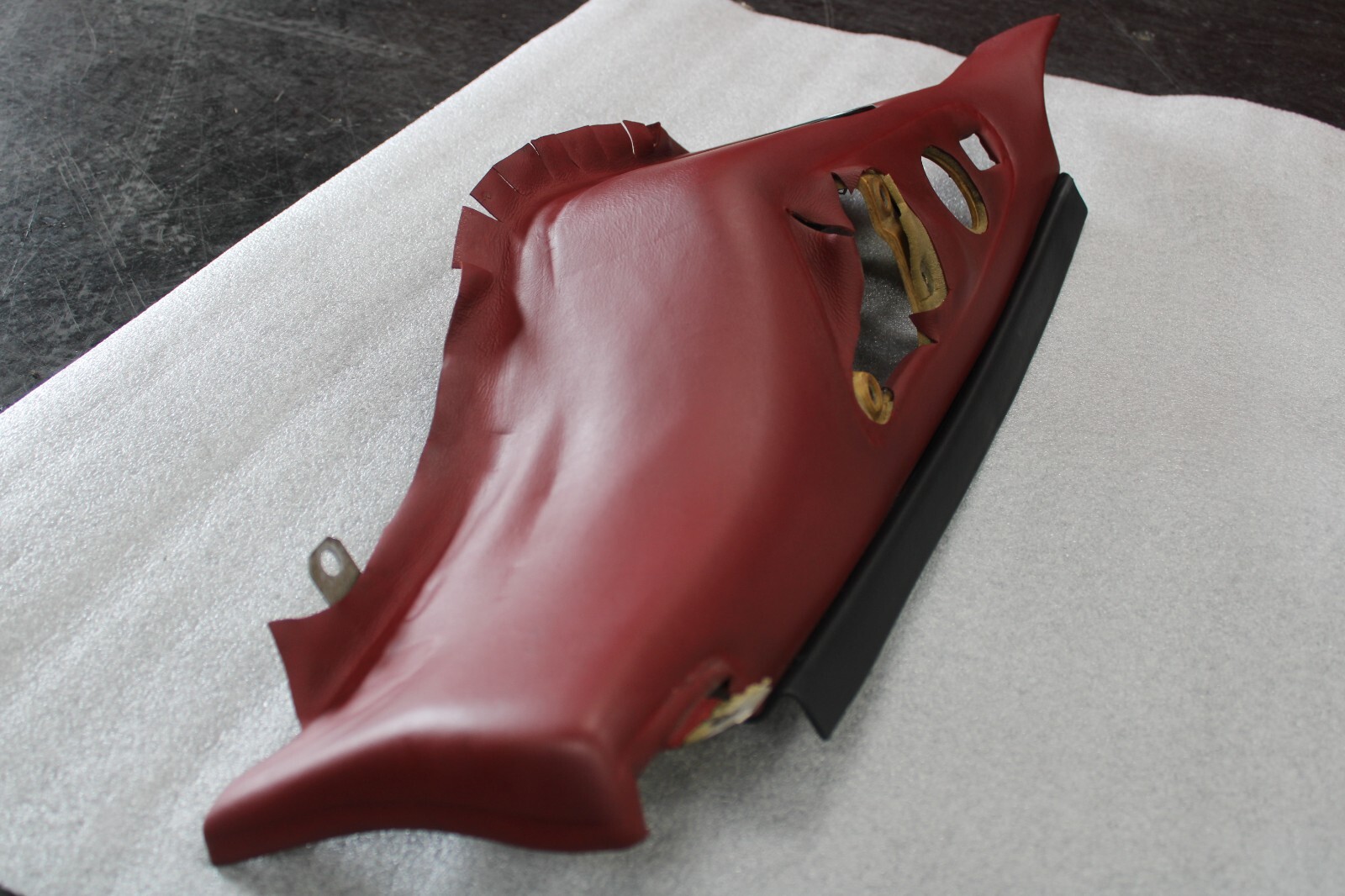 Ferrari 575, LH, Left, Rear Cover Trim Panel, Worn Leather, Used, P/N 661653