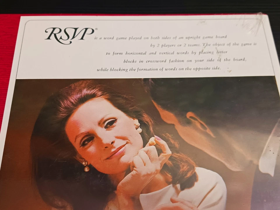 Vtg RSVP Scrabble 3D Crossword Game 1966-1970 NEW Old Stock SEALED  - Image 3 of 4