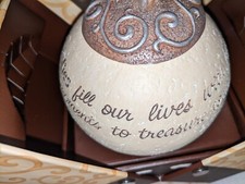 New Comfort To Go Families 3.5" Round Ceramic Decorative Candle Gift