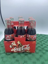 6 pack Coca-Cola bottles Santa Pack 1998 Edition Christmas Unopened