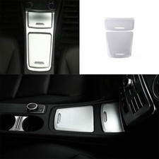 Central Console 2PCS For Benz GLA CLA 2013-2019 Gear Shift Knob Trim ABS Silver