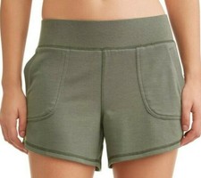 Athletic Works Women's French Terry Gym Shorts Size 3XL 22 Teal Tundra