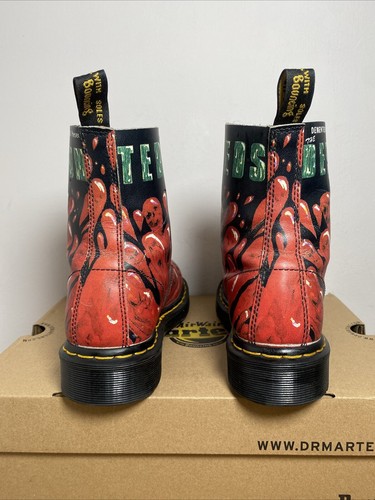 Dr Martens 1460 Pascal RARE Demented Are Go Day The Earth Spat Blood UK 4 EU 37 - 第 4/13 張圖片