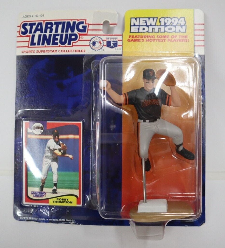Robby Thompson GIants 1989 box damage Starting lineup MLB Kenner
