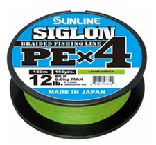 SUNLINE SIGLON PE X4 150m #Light Green, 4Braid Line made in JAPAN