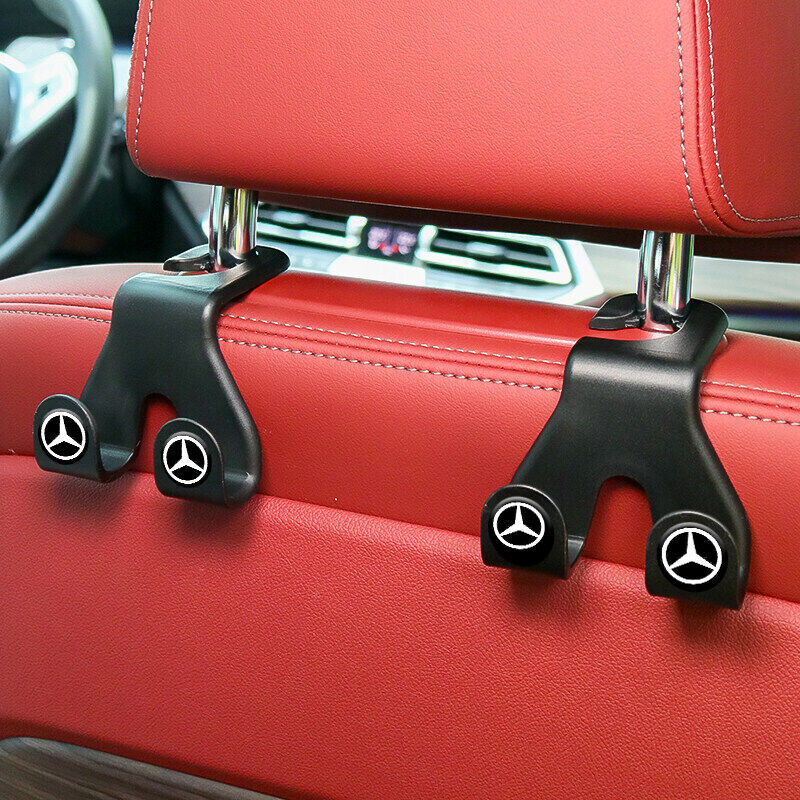 2pcs Bag Holder Car Seat Back Hook Hanger Interior Accessories for Mercedes Benz