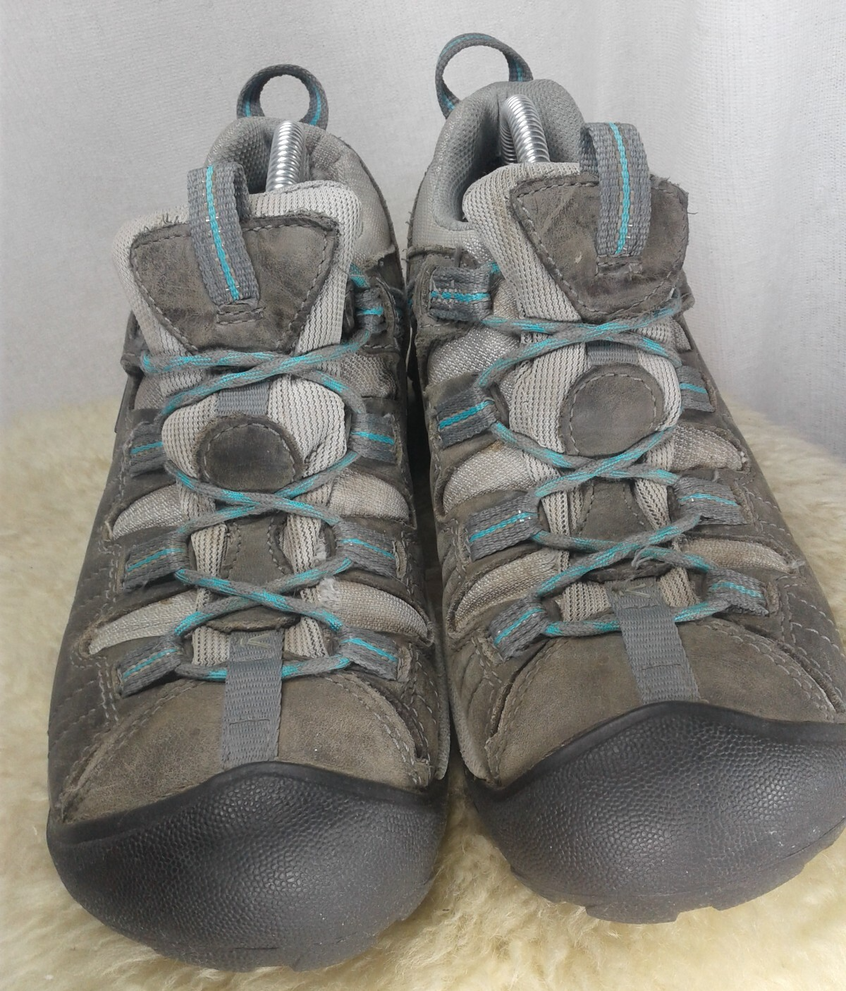 KEEN LINEA DONNA SCARPE DA TREKKING TARGHEE 11 IMPERMEABILI TRAIL MISURA 8 5 GRIGIE BUONE CONDIZIONI