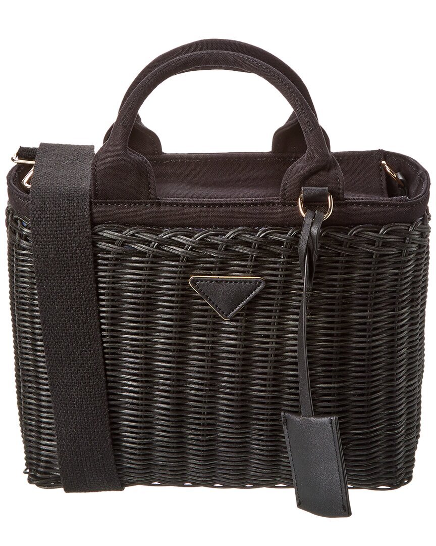 Аксессуары Surell Сумка-корзина из соломы ручной работы Женская черная 13390₽