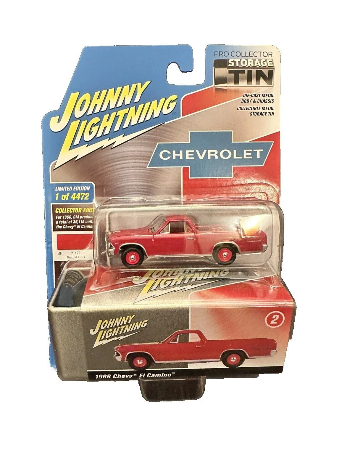 Lata de Chevrolet Johnny Lightning contemporáneo fabricación Diecast coches, camiones y camionetas