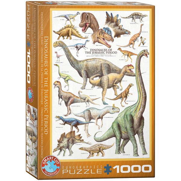 Dinosaurier Der Jura Zeit 1000 Teile Puzzle Format 68X48 Cm-image