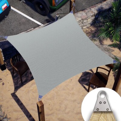ColourTree Super Ring Shade Sail 18 x 24 grey - wire - New Cost $229