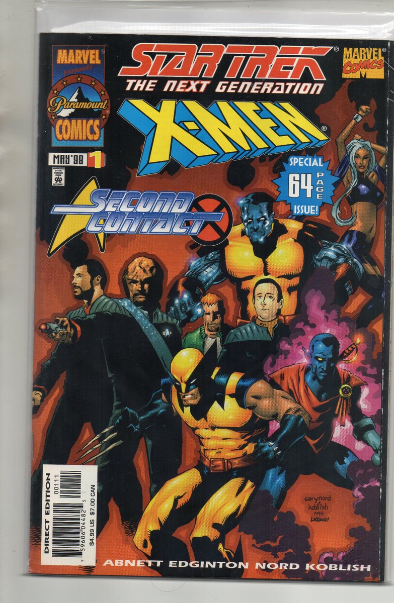 STAR TREK THE NEXT GENERATION / X-MEN#1 Second Contact 1998 | eBay
