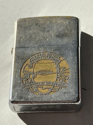 ZIPPO 1971 US NAVAL STATION ROOSEVELT ROADS  LIGHTER Q880