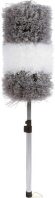 Telescopic Microfiber Duster w/ Extension Pole, Scratch Free (Grey)