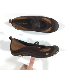 Merrell Carousel Slip On Flats Womens Size 7 Chestnut Brown Suede 36122
