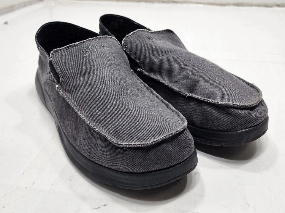 Mocasines sin cordones Reef Cushion Coast para hombre informales negros piedra talla 12 Foto 2 de 4