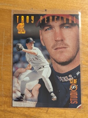 1996 Leaf Studio Bronze Press Proofs #37 Troy Percival Angels PR/2000