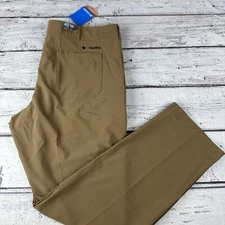 New Columbia Men's Narrows Pointe Pant Tan Color 40x32 Hiking Fishing MSRP $75