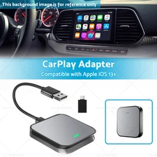 Gray - Bluetooth USB Wireless Receiver Suitable for Apple CarPlay Adapter