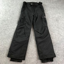 Obermeyer Cargo Pant Youth Pants 16 Black Bib Adjustable Kids Ski Snowboard