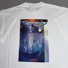 Vintage Raytheon Advanced Technology Pop Art T-shirt Large Missiles Military USA