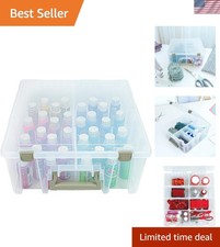 Lightweight  Stackable Art Storage Box - Secure Closure  Custom Dividers