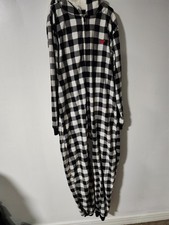 Kids Children's Place Buffalo Paid Fleece Hooded Pajama Sleepwear size XXL 16