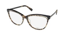 NEW FURLA VFU192 EYEGLASSES TORTOISE 06FL 54-16-140 CAT EYE WOMENS FULL-RIM