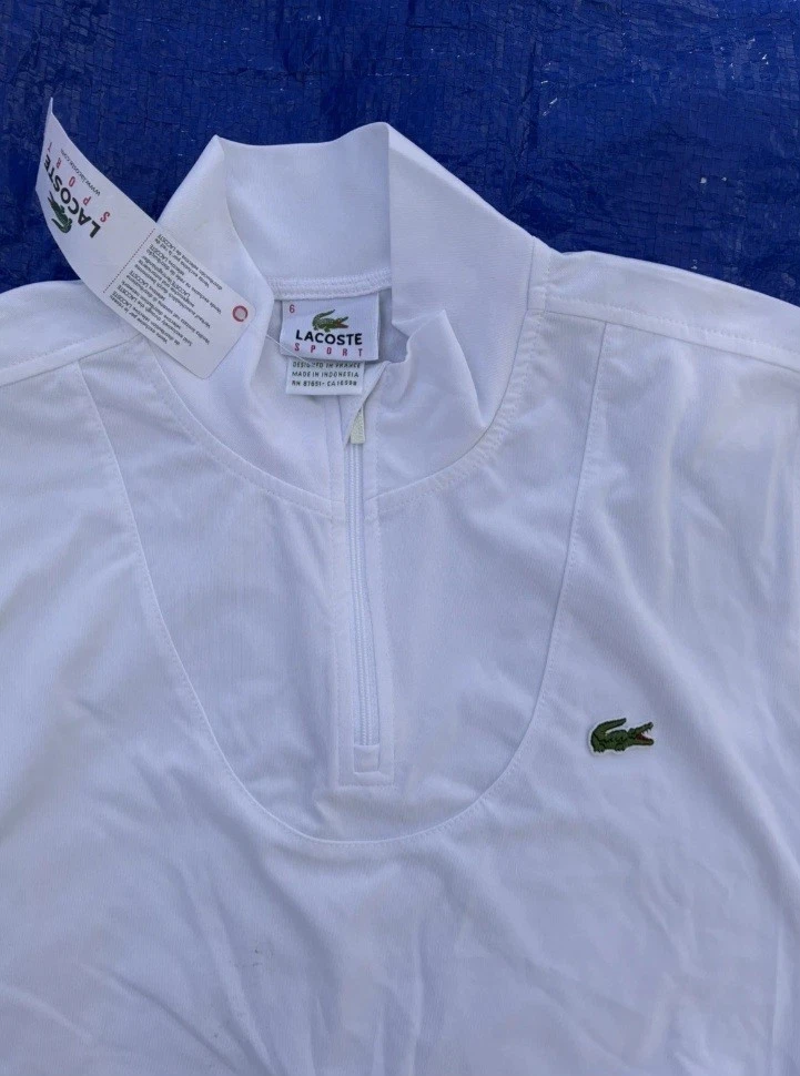 Lacoste Sport White Longsleeve Men's Size 6 Long Sleeve