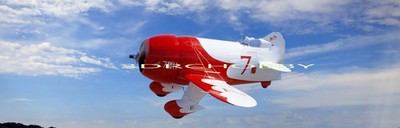 Gee Bee R-1 75'' WS RC Model Airplane Kit Laser Cut Balsa Ply Short Kit & Plans