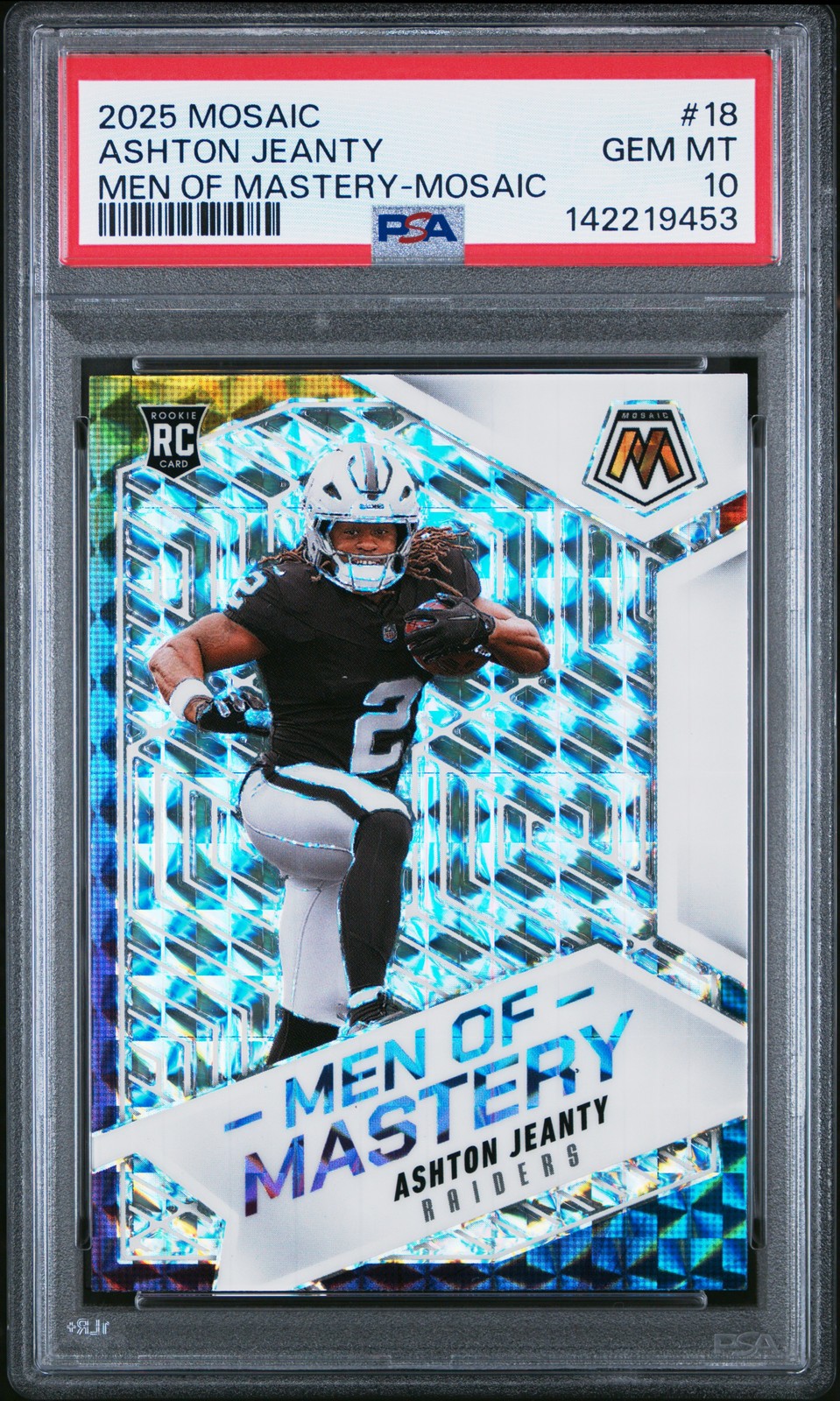 Ashton Jeanty Panini Mosaic Men of Mastery #18 Mosaic