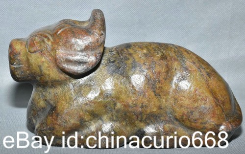 6,8 Zoll alte China Hongshan Kultur Jade Feng Shui Drache Bestie Skulptur