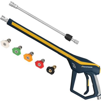 #ad Professional Grade Pressure Washer Gun with Adjustable Wand for Various Heights $52.72