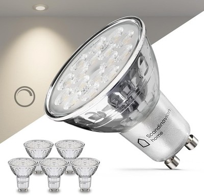 6x Scandinavian Home - GU10 LEDs Warmweiß - Dimmbar, 230V, 470lm (Neu)
