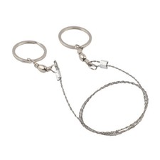 Scie à Fil de Survie en Acier Inoxydable avec Poignée Ergonomique pour Utilisa