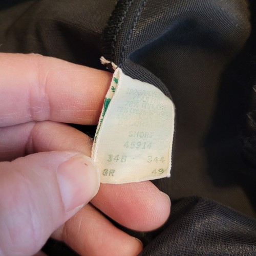 Vintage Sears Non Cling Black Lingerie Slip Dress Padded Bust 34B - Picture 7 of 8