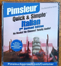Pimsleur - Quick and Simple Italian (4 Audio CDs) 2nd Revised Edition NEW