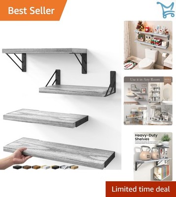 Wall Shelves for Bedroom Living Kitchen Storage Rustic Wall Mounted Decor
