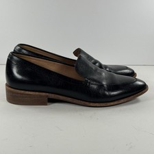 Madewell The Frances Loafer Black Leather Designer Slip On Women  s Size 6.5