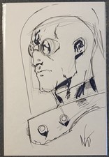 Mr. Freeze Original Sketch by EDDIE NUNEZ SIG...