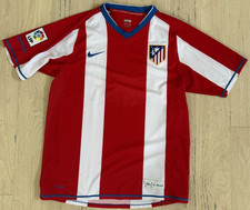 Vintage Nike Atletico Madrid Home Soccer Jersey Red White La Liga LFP Medium