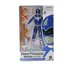Power Rangers Lightning Collection 6-Inch Mighty Morphin Metallic Blue Ranger