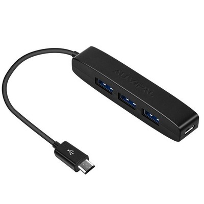 3-Port Micro USB OTG Hub Adapter (3 USB Ports + Power Port) for Fire Stick 4K...