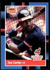 Joe Carter 1988 Donruss #BC-9 Indians MLB READ FREE SHIPPING AutographDen