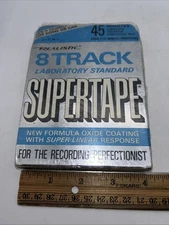Realistic Supertape 8 Track Blank Tape 45 Minutes New NOS 44-842A