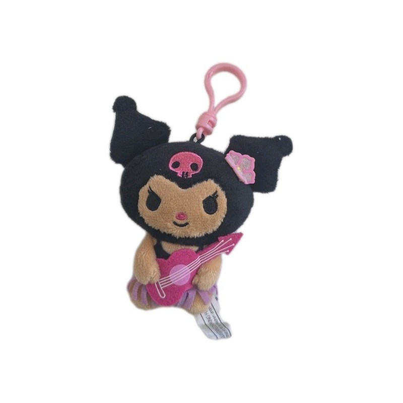 EXCULSIVE 2022 Sanrio Kuromi Hawaii Pink Plush Keychain Animation Collectible