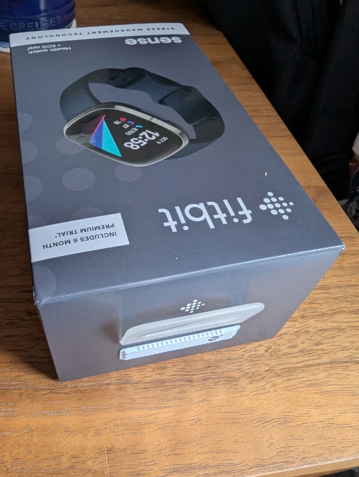 FitBit Sense Graphite Stainless Steel Case with Carbon Infinity Band (Brand New) - Image 2 of 4